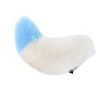 DEKKRYNFV Disfraz de zorro de piel sintética para adultos/adolescentes, cosplay, Halloween, Navidad, fiesta, disfraz ajustable para gatos, perros, lobos, leopardos, leopardo