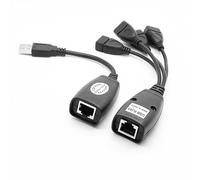 DEKKRYNFV Durabilidad Cable USB De 4 Puertos Sobre Cat6 Extensión De 50 Metros Sobre Cable De Par Trenzado Para Extensión De Transmisión De Datos Estable