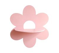 DEKKRYNFV Elegante estante de almacenamiento en forma de flor para exhibición de cristal, estante de madera para plantas, estantes flotantes para decoración de sala de estar