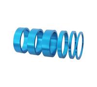 DEKKRYNFV Espaciadores ligeros de vástago de bicicleta, auriculares para bicicleta, lavadora, vástagos de horquilla delantera, espaciador de aleación de aluminio, mantenimiento de arandelas de