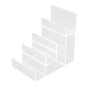 DEKKRYNFV Estante de almacenamiento de acrílico multicapa transparente para el hogar, oficina, bolso, bolso, estante de exhibición de acrílico transparente