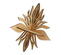 DEKKRYNFV Estante de esquina de madera tallado con flores huecas para colgar en la pared, para decoración de cristal, organización del hogar