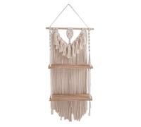 DEKKRYNFV Estante de pared ligero y elegante tejido a mano con flecos para decoración del hogar y exhibición de colecciones