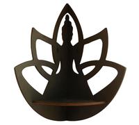 DEKKRYNFV Estante esquinero de madera con estatuas de flores, estantes flotantes únicos para decoración y almacenamiento del hogar