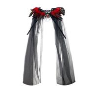 DEKKRYNFV Gotik Feathered Shrug & Lace Collar Cape Shawl - Victorian Halloween Cosplay Costume for Adult Women Accessories Victorian Lace Collar