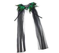 DEKKRYNFV Gotik Feathered Shrug & Lace Collar Cape Shawl - Victorian Halloween Cosplay Costume for Adult Women Accessories Victorian Lace Collar