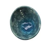 DEKKRYNFV Herramienta tradicional para pelar cilantro de cerámica hecha a mano, textura de cerámica para pelar y moler eficientemente, dispositivo manual de pelado de cilantro