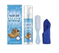 DEKKRYNFV Juego de espuma limpiadora multiusos para zapatos, bolsos, chaquetas de cuero, viene con cepillo de limpieza, gamuza y kits de limpieza para bolsos