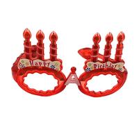 DEKKRYNFV Light Up Birthday Cake Glasses Frame LED Glowing for Kid Adult Birthday Halloween Christmas Photography Supplies LED Party