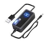 DEKKRYNFV Monitor de temperatura digital USB a 5,5 x 2,1 mm, controlador ajustable de velocidad continua para ventilador de refrigeración de PC, motor de ventilador de refrigeración de PC, regulador