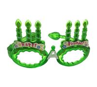 DEKKRYNFV Montura De Gafas Con Forma De Pastel De Cumpleaños Gafas Brillantes Montura Con Luz LED Para Chico Suministros De Fiesta De Cumpleaños Para Gafas Para Fiesta De