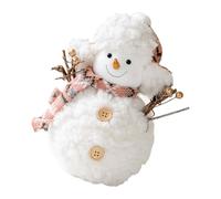 DEKKRYNFV Muñeco De Nieve De Peluche Navideño Decoración De Tela Hecha a Mano Segura para Niños Exhibición De Temporada Adorno De Escritorio Festival Suave Decoración del Hogar