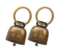 DEKKRYNFV Paquete de 2 cascabeles de collar hechos a mano de lujo, rastreadores de mascotas, campanas de entrenamiento para mascotas pequeñas y grandes