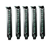 DEKKRYNFV - Placa ciega de acero inoxidable con ranura PCI, soporte PCI, a prueba de disipación de calor, deflector de aire, acceso diagonal, placas ciegas PCI de acero