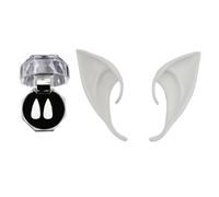 DEKKRYNFV Prótesis De Oreja De Hada De Flexible Para Eventos De Cosplay Decoraciones De Transmisión En Accesorios De Disfraces De Halloween Fiesta De Anime Cosplay Orejas De Elfo