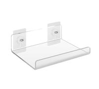 DEKKRYNFV Soporte de almacenamiento acrílico flotante para el hogar, dormitorio, maquillaje, estantes montados en la pared, estante de ducha