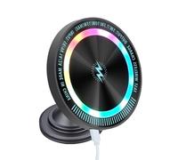 DEKKRYNFV Soporte de carga giratorio de 360 grados para salpicadero, montaje en ventilación de aire, soporte de carga para coche, soporte de teléfono celular de 15 W