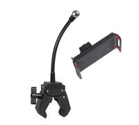 DEKKRYNFV Soporte de tubo de metal para tabletas con agarre de 35 mm de grosor, compatibilidad de tubos de 13 47 mm para un posicionamiento estable compatible con tubos