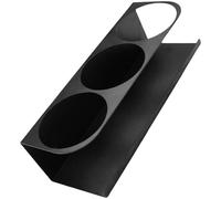 DEKKRYNFV Soporte para tazas de refrigerador, 3 ranuras, de metal, fácil de instalar, almacenamiento de cocina debajo del gabinete