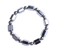 DEKKRYNFV Terahertz - Pulsera elástica ergonómica con diseño de cuentas de energía natural, adorno para aliviar el estrés de la mano, unisex, elástico