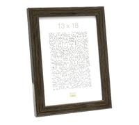 Deknudt Cornice stretta in radica grigio-marrone 20x30