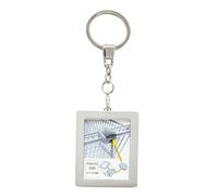 Deknudt Foto llavero con ficha para carro de la compra en plata S59NC1