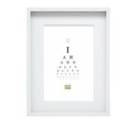 DEKNUDT Fotos Basic, moldura Alta Blanca de Madera con pptt Control=Formato del Marco, 30 x 40 cm