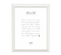 Deknudt Frames marco Básico de fotos, madera, madera, blanco y beige, 40 x 50 cm