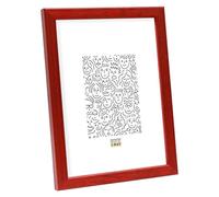 Deknudt Frames - Marco de fotos, madera, fino, madera, rojo, 15 x 20 cm