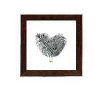 Deknudt Frames Marco de Fotos Red ext. Plata, Resina, Marrón/Plateado, 20 x 20 cm