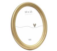 Deknudt Frames S100A3-10.0X15.0 - Marco de Fotos Ovalado (Resina), Color Dorado