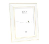 Deknudt Frames S221H1 - Marco de foto de madera blanca, 15 x 20 cm