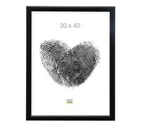 Deknudt Frames S40CL2 - Marco para Fotos (Madera, 30 x 40 cm), Color Negro