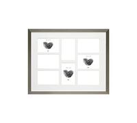 Deknudt Frames S41VD1-P8-10.0X15.0 - Marco para 8 Fotos (Resina, 54,6 x 44,6 x 1,6 cm), Color Plateado
