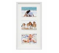 Deknudt Frames S54SF1 P3 - Marco para 2 Fotos (Madera, 15 x 20 cm), Color Blanco