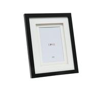 Deknudt Frames S65KK2 P1 - Marco de fotos (13 x 13 cm, madera MDF, 13 x 13 cm), color negro