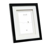 Deknudt Frames S65KK2 P1 - Marco de fotos (15 x 20 cm, madera MDF, 15 x 20 cm), color negro