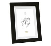 Deknudt Frames S66KF2-P1-13.0X18.0 - Marco de Fotos (Madera y Madera MD, con paspartú, 21 x 15,9 x 1,5 cm), Color Negro