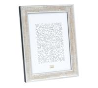 Deknudt Marco de fotos de madera color plata con acabado craquelado marrón oscuro 18x24 S40JE9