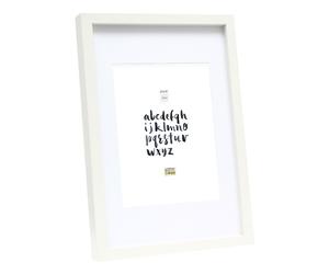 Deknudt Marco Fotográfico Blanco con Paspartú Blanco 20x25 S66KF1