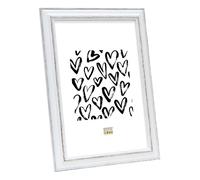 Deknudt Portafoto bianco con accenti marroni 24x30 S221H3