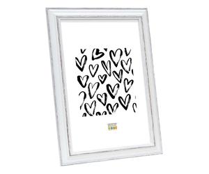 Deknudt Portafoto bianco con accenti marroni 24x30 S221H3