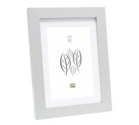 Deknudt Portafoto color argento con passepartout bianco 20x25