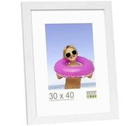 DEKNUDT S44CF1 30X40 MADERA BLANCO | Madera MDF para fotos, pósteres o carteles para colgar