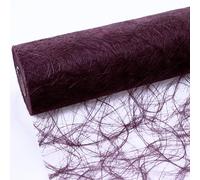 Deko AS GmbH Camino de Mesa, Textura, Burdeos, 30cm x 25m