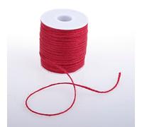 Deko AS GmbH Cordel de Yute de imanes Circulares de 100 m de Col.65 de Color Rojo de 29004 - de 2 100 - 65