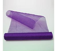 Deko AS GmbH Crash Camino de Mesa de Organza Color Lila - 28 cm de Ancho - Rollo de 5 Metros - 68280 40 R 280