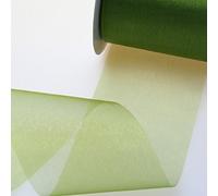 Deko AS GmbH Cristal Organza Verde - 70 mm de Ancho - Rollo de 25 Metros - 40070 65 de R 70