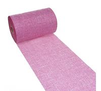 Deko AS GmbH Shabby Chic Leinenoptik Camino de Mesa, Poliéster, Rosa, 20 cm x 5 m