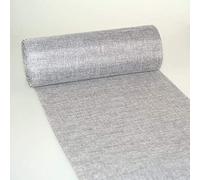Deko AS GmbH Shabby Chic Leinenoptik Camino de Mesa, Poliéster sin olores, Gris, 15 m - 30 cm